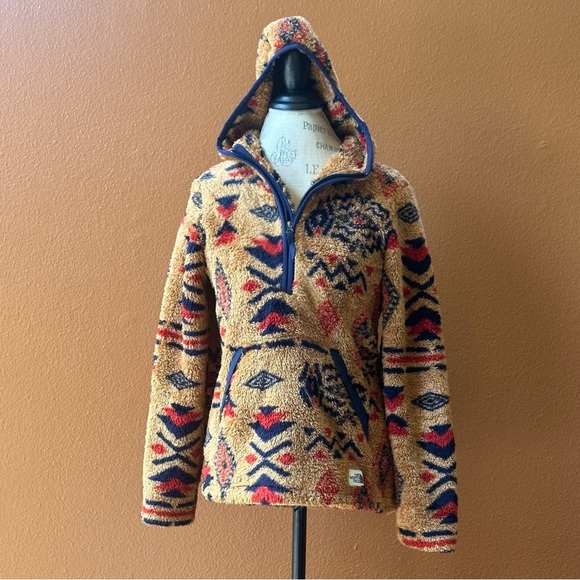 The North Face “Campshire” Hoodie Cedar Brown Calif Geo Print Small Like New! - Picture 7 of 10